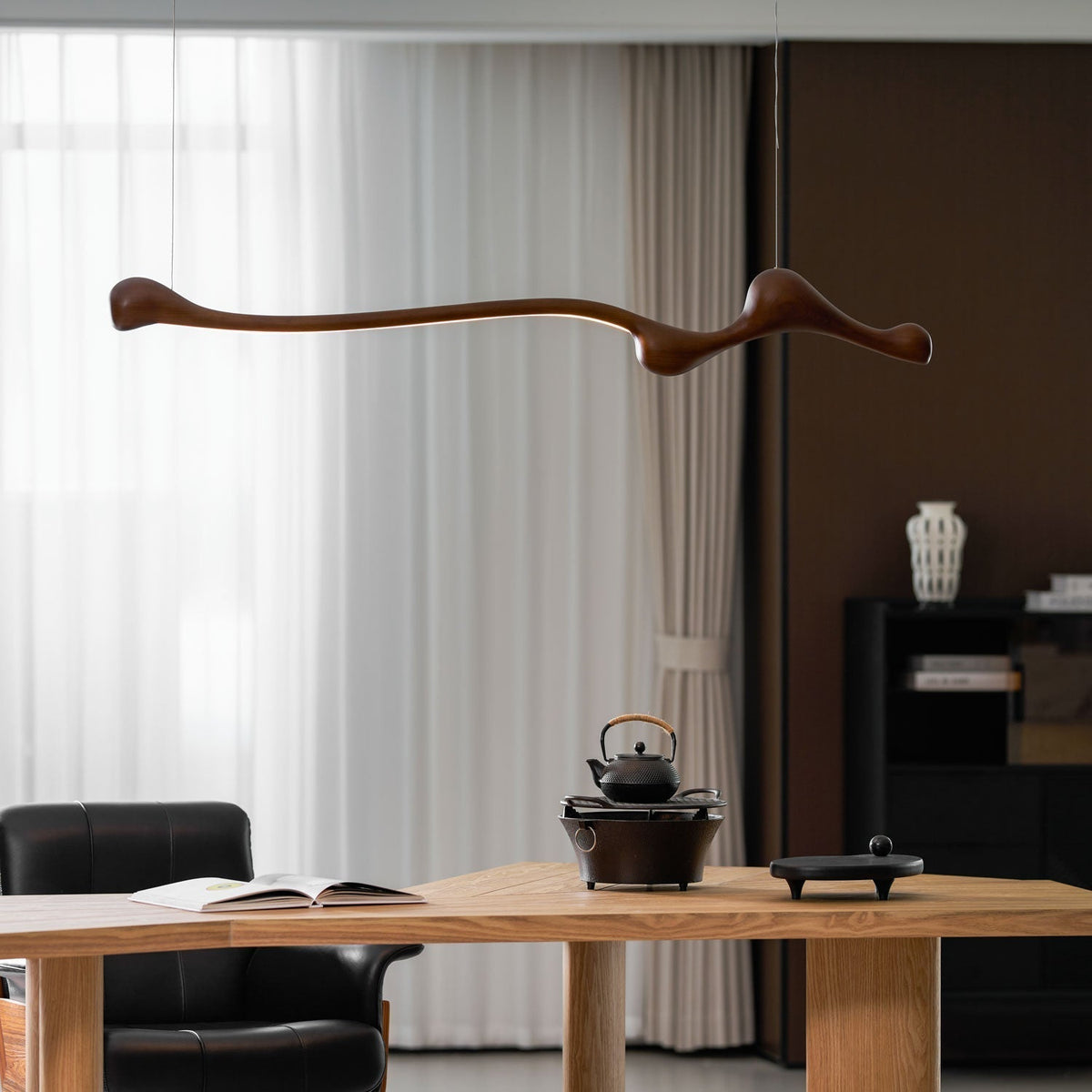 Solarace Lampe à suspension rétro en bois - Neutralighting
