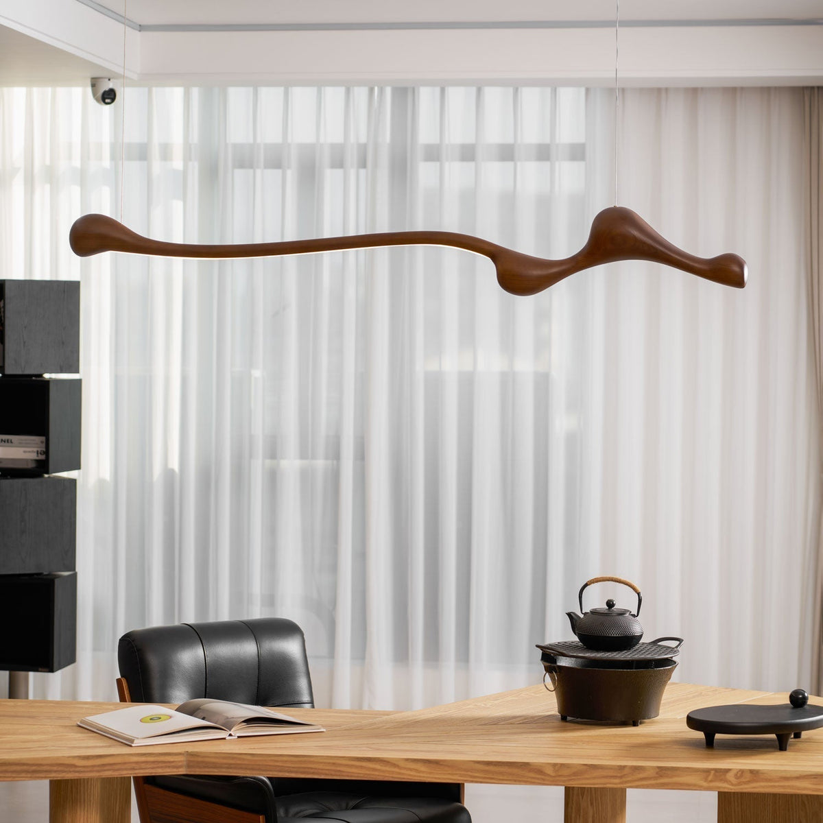 Solarace Lampe à suspension rétro en bois - Neutralighting