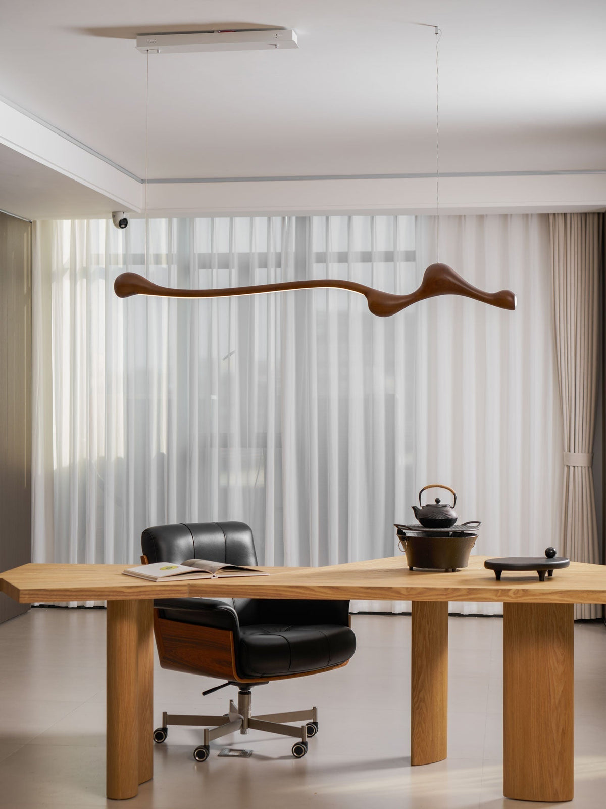 Solarace Lampe à suspension rétro en bois - Neutralighting