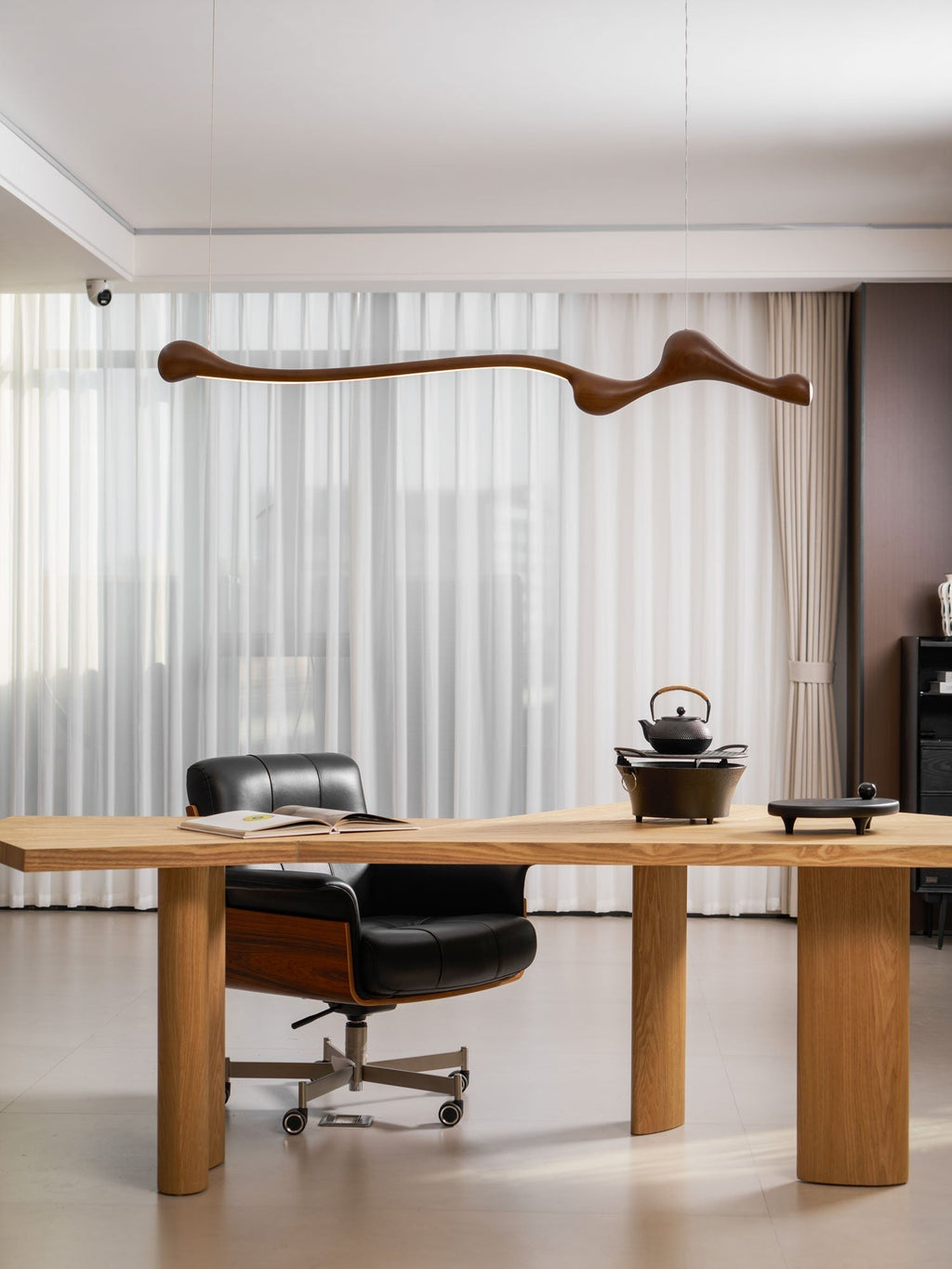 Solarace Lampe à suspension rétro en bois - Neutralighting