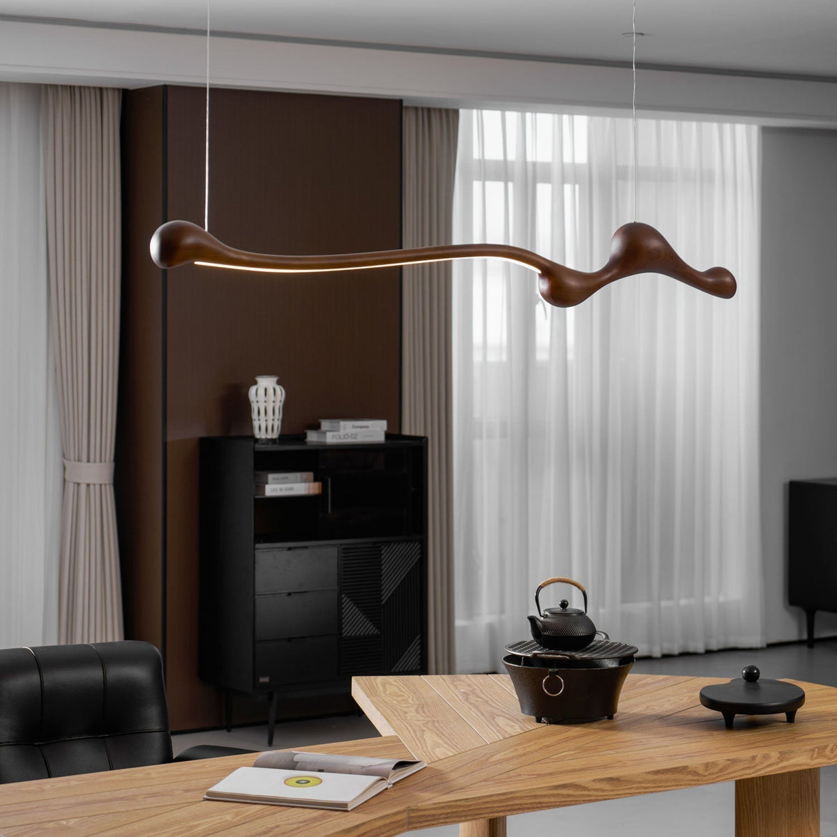 Solarace Lampe à suspension rétro en bois - Neutralighting
