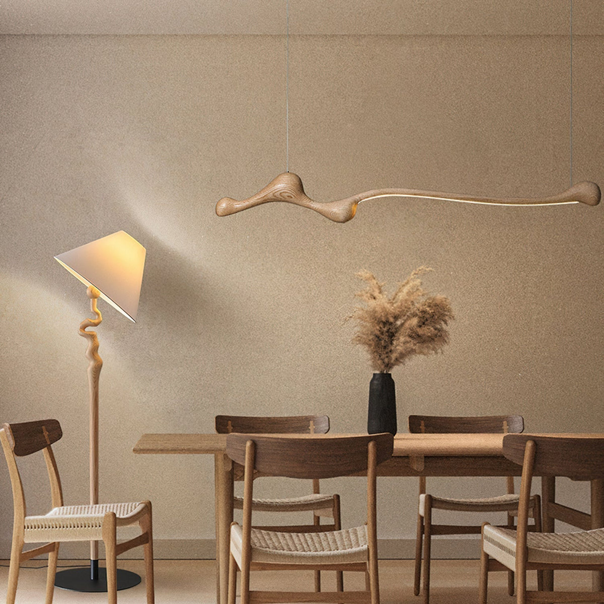 Solarace Lampe à suspension rétro en bois - Neutralighting