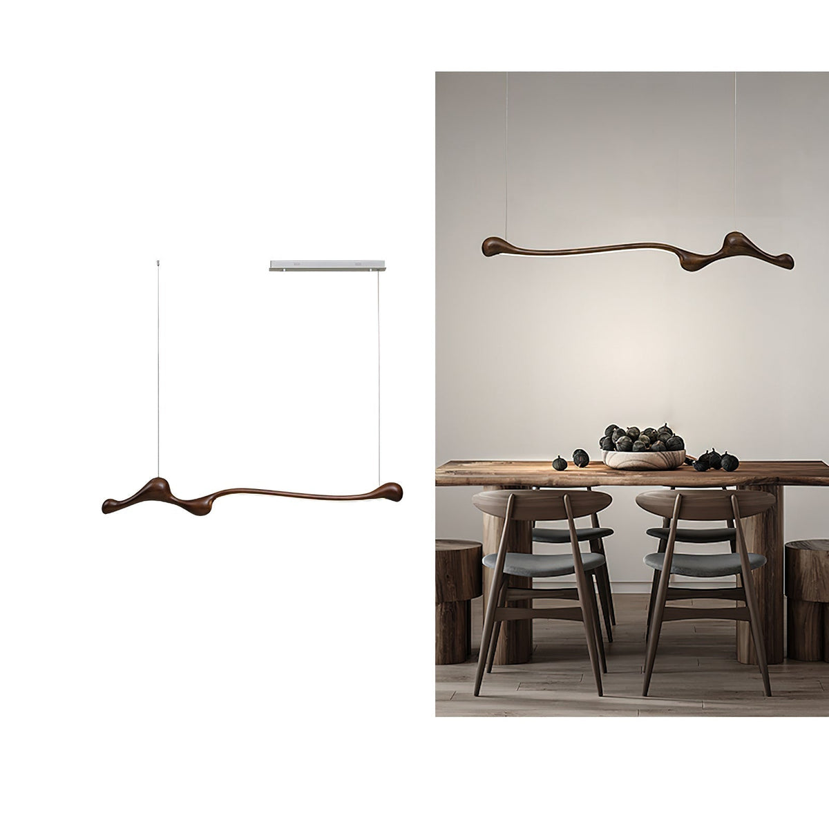 Solarace Lampe à suspension rétro en bois - Neutralighting