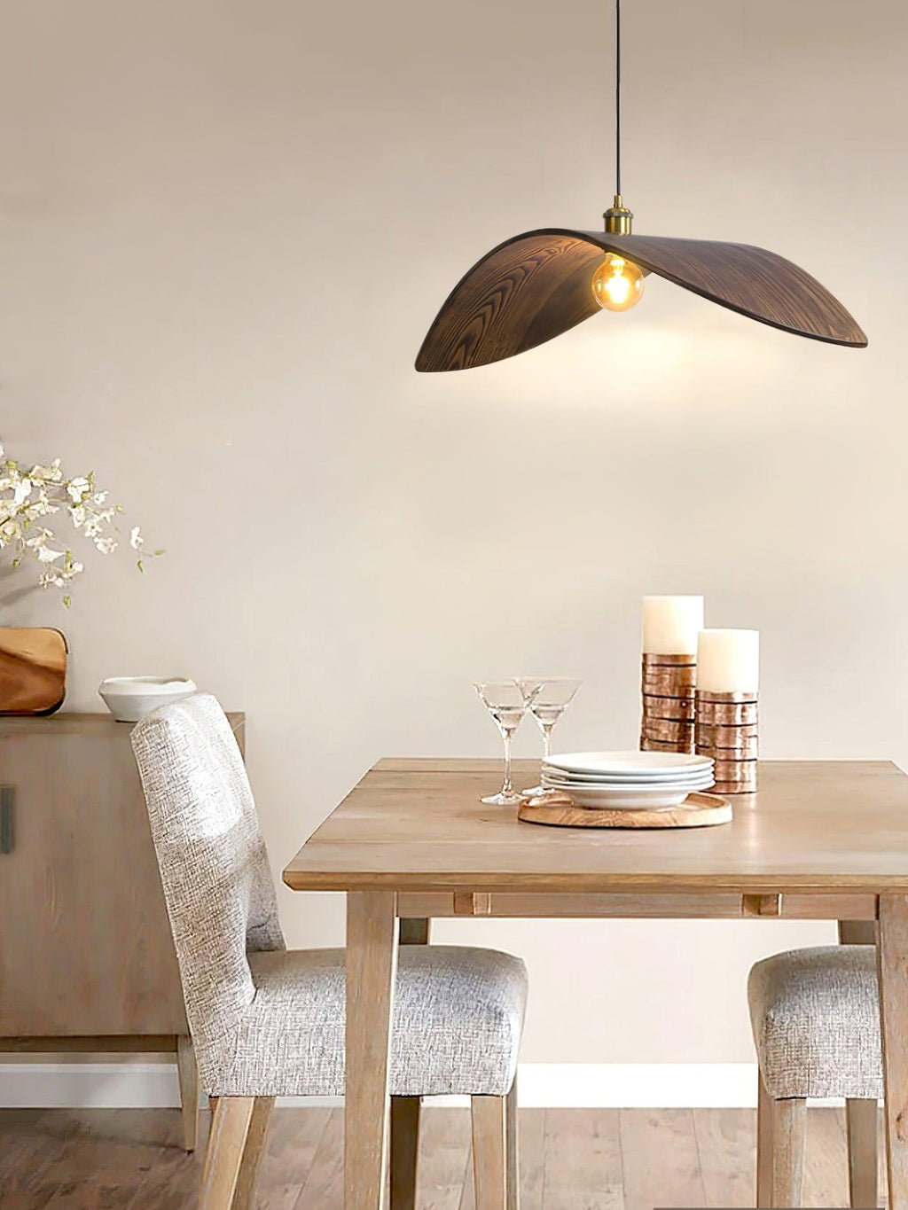 Lymiror Suspension en Bois Art Nordique - Neutralighting