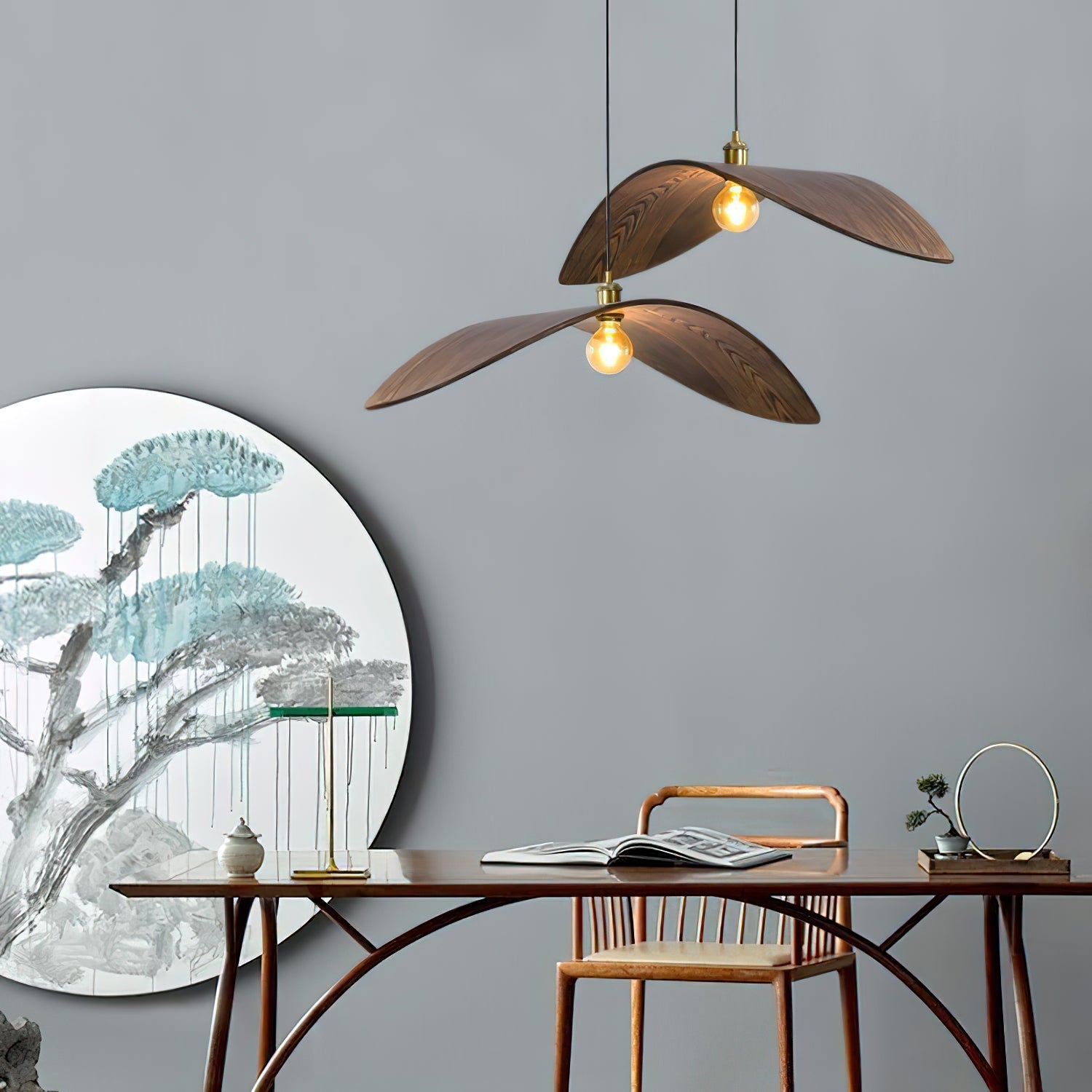 Lymiror Suspension en Bois Art Nordique - Neutralighting