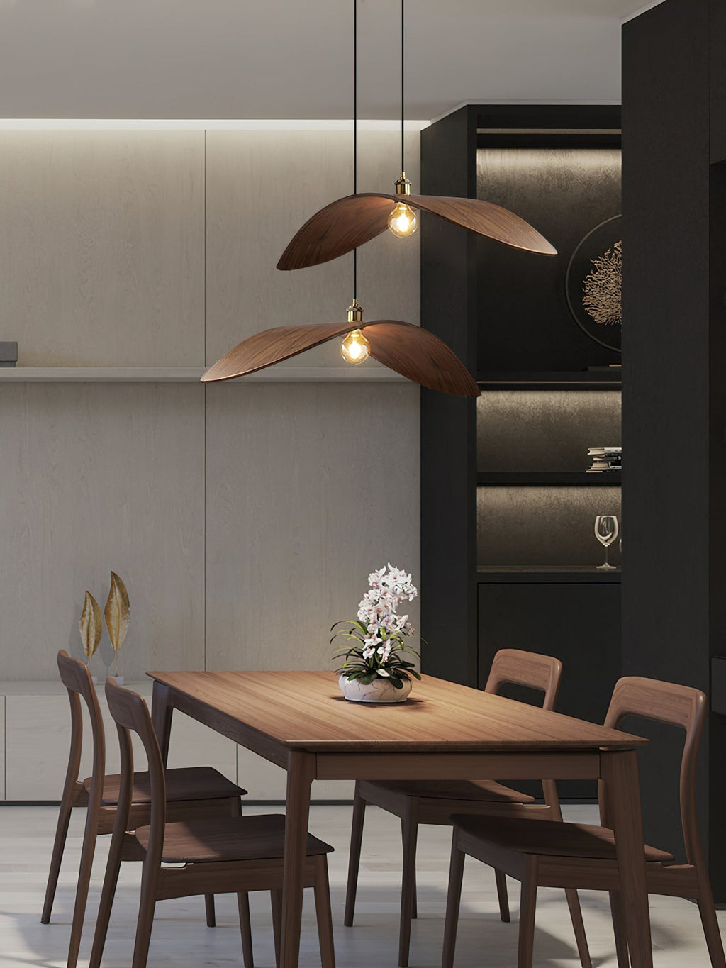 Lymiror Suspension en Bois Art Nordique - Neutralighting