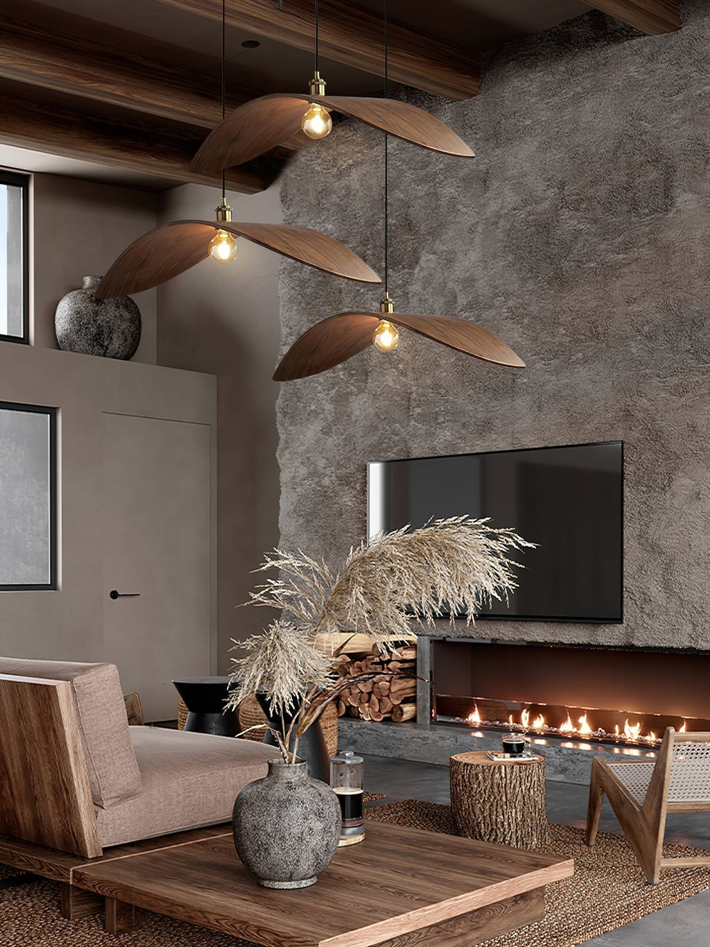 Lymiror Suspension en Bois Art Nordique - Neutralighting