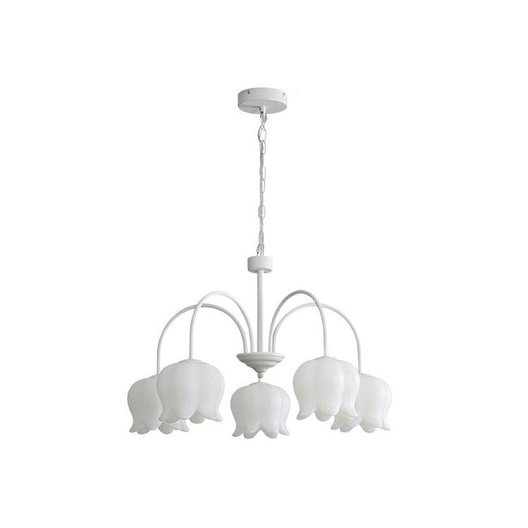 Lustra Chandelier Floral Blanc Élégant - Neutralighting