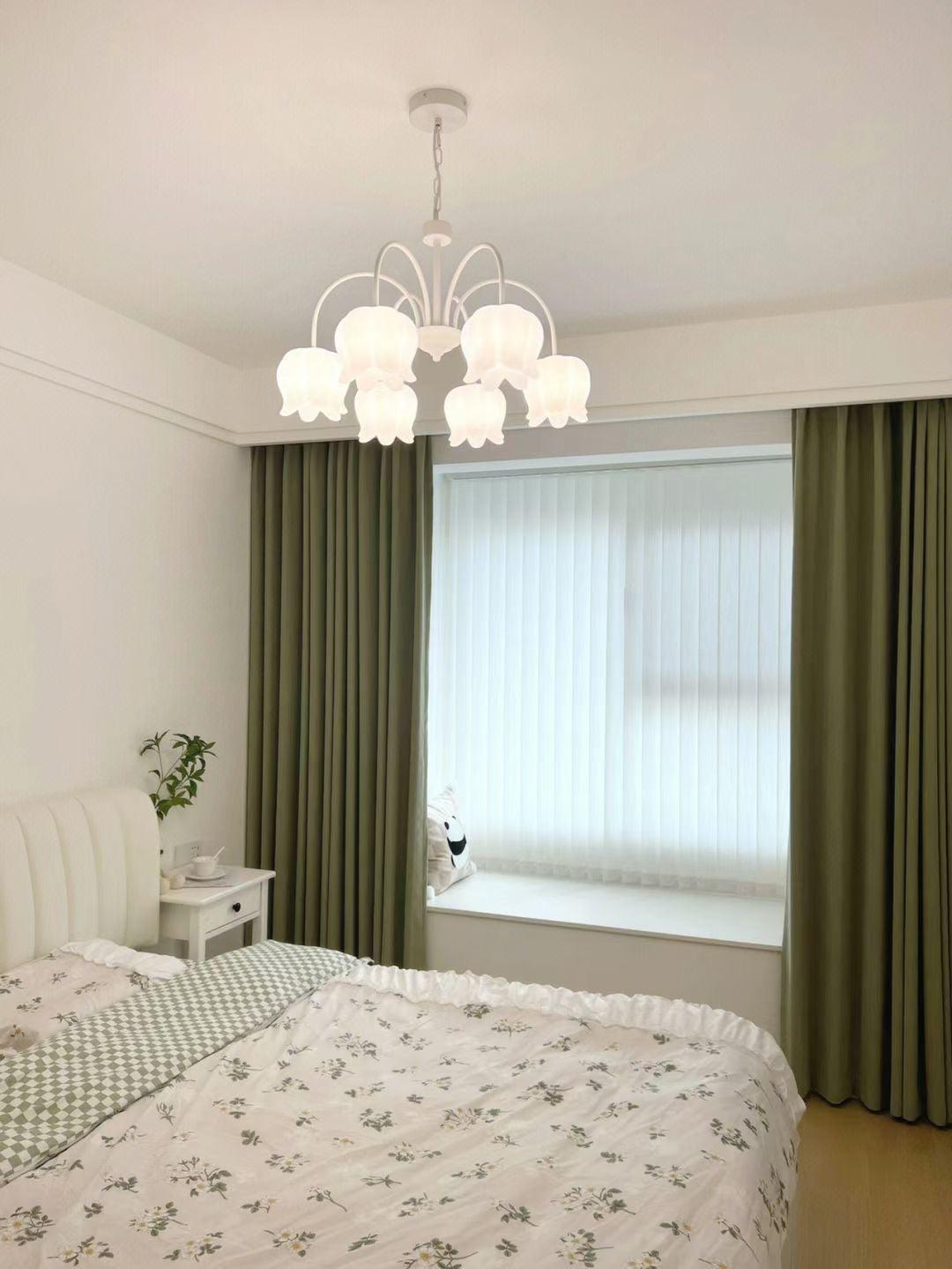 Lustra Chandelier Floral Blanc Élégant - Neutralighting