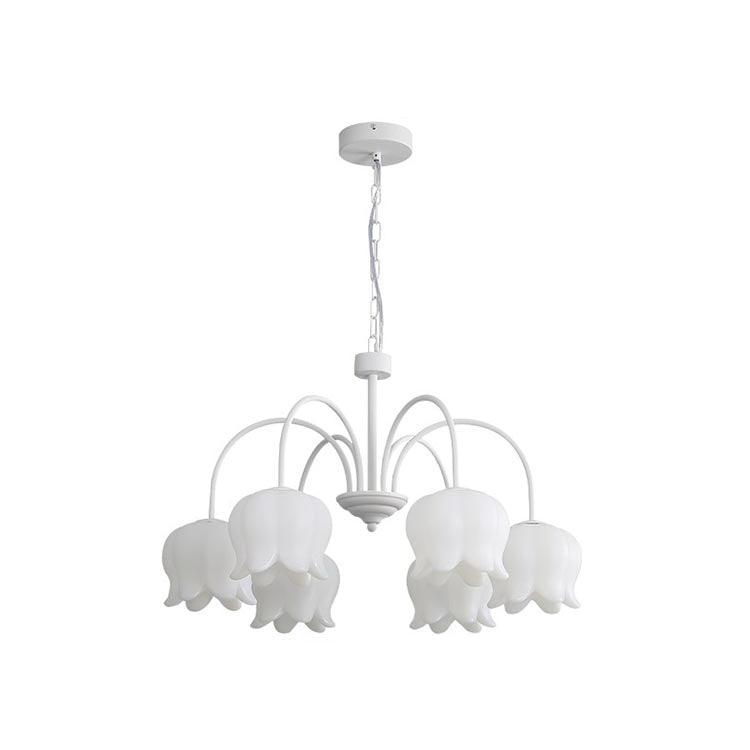Lustra Chandelier Floral Blanc Élégant - Neutralighting