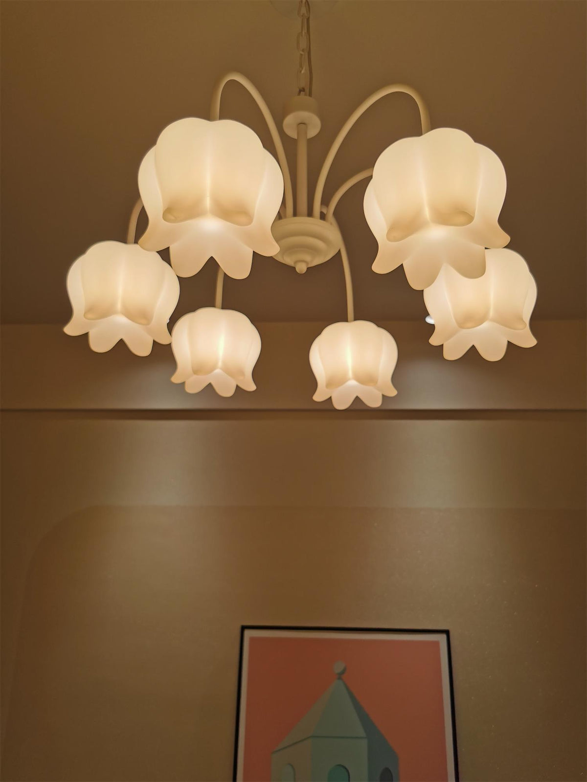 Lustra Chandelier Floral Blanc Élégant - Neutralighting