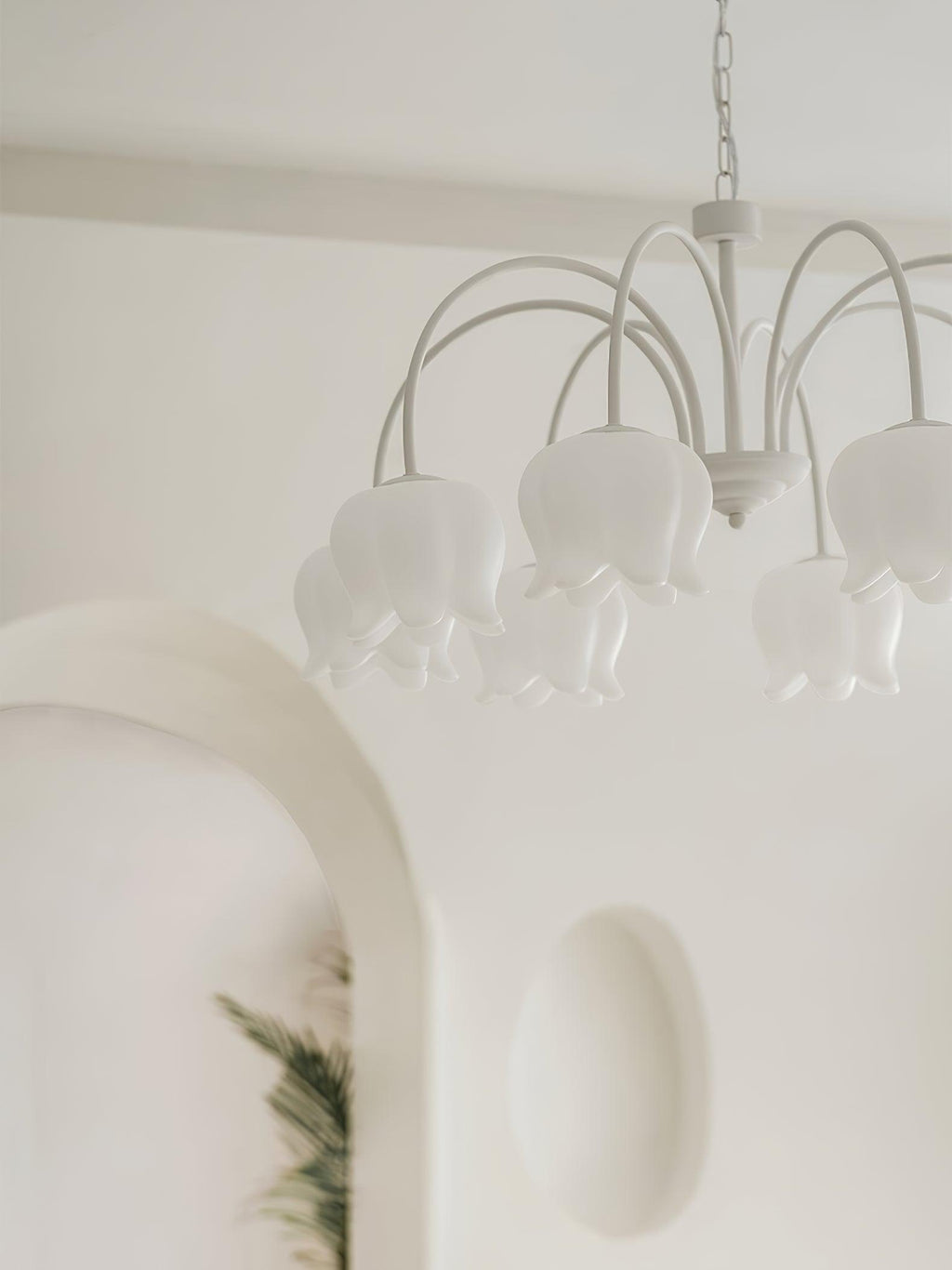 Lustra Chandelier Floral Blanc Élégant - Neutralighting