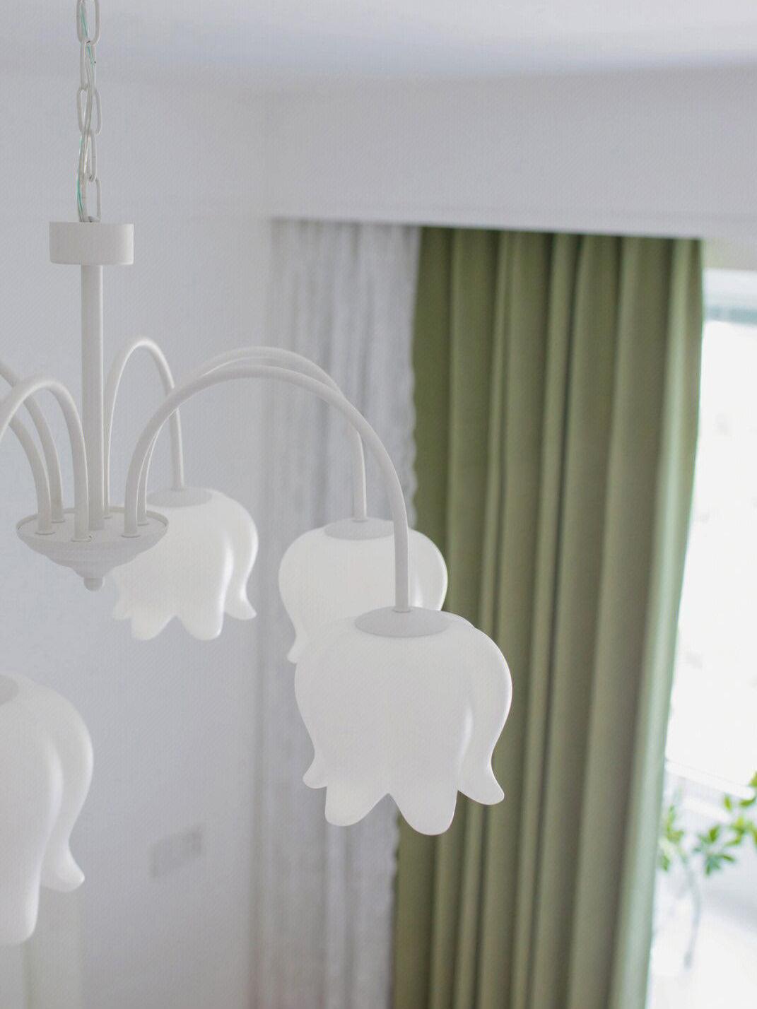 Lustra Chandelier Floral Blanc Élégant - Neutralighting