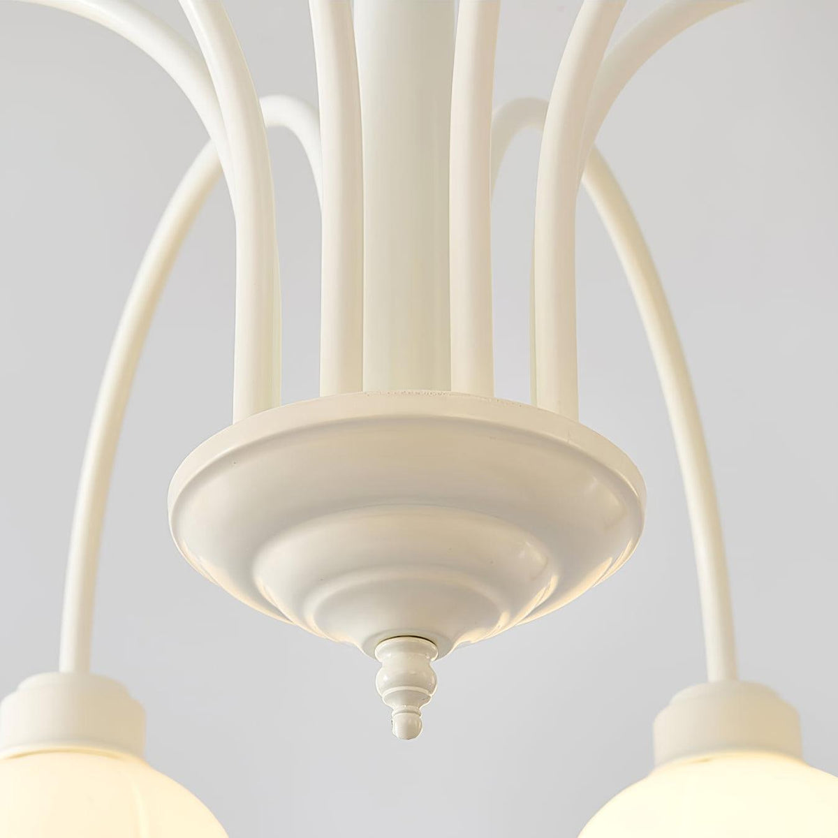 Lustra Chandelier Floral Blanc Élégant - Neutralighting