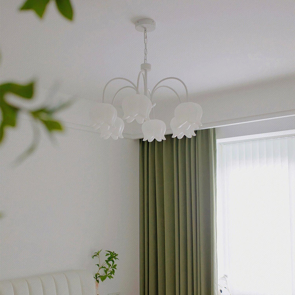 Lustra Chandelier Floral Blanc Élégant - Neutralighting