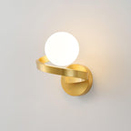 Curved Applique Murale Spirale en Laiton - Neutralighting