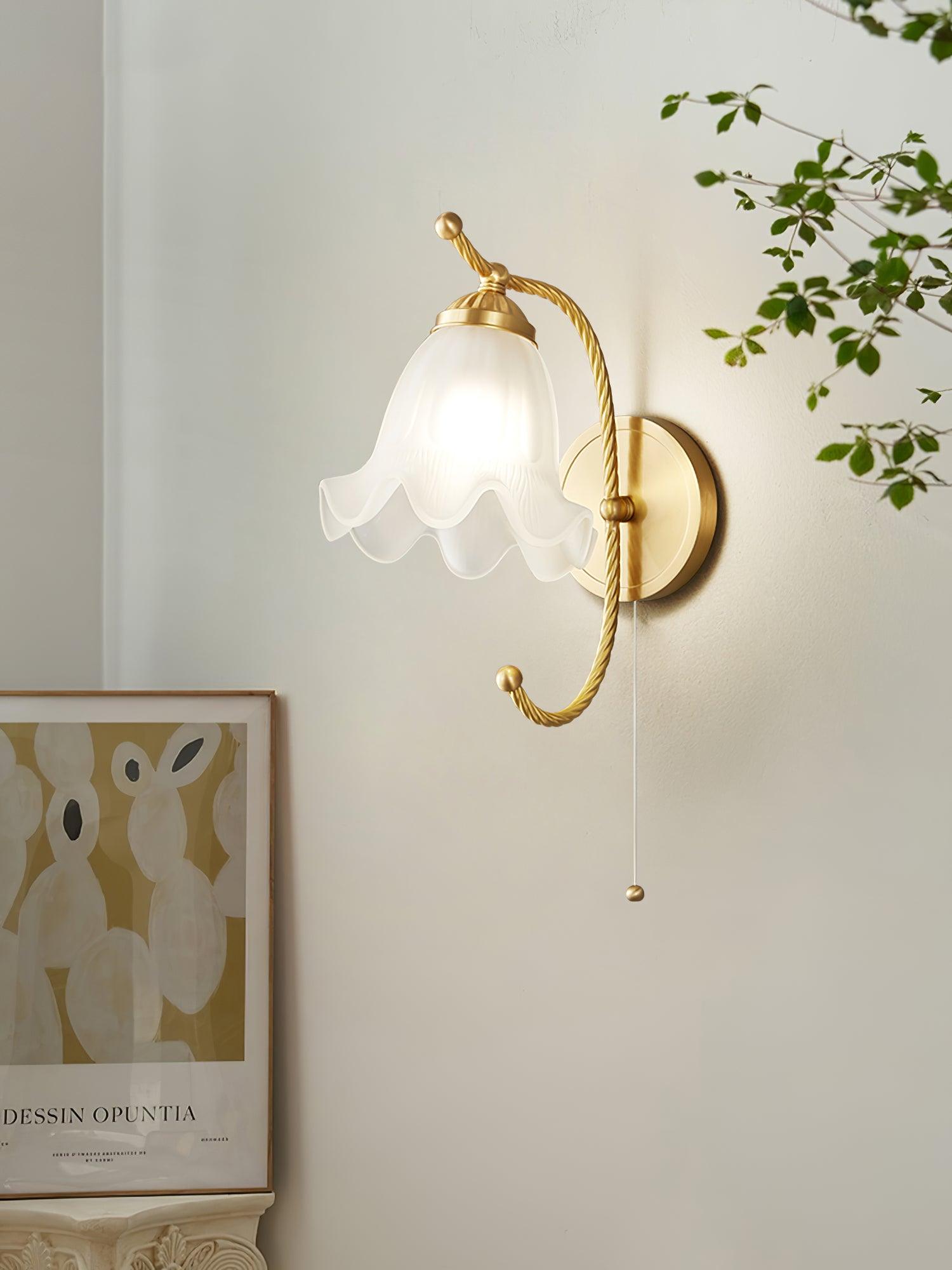 Lustra Applique Murale en Laiton Col de Cygne avec Verre - Neutralighting