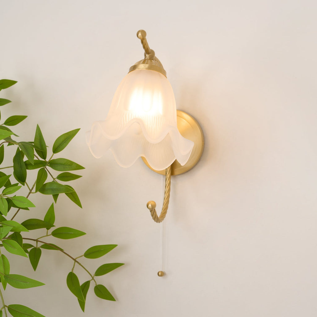 Lustra Applique Murale en Laiton Col de Cygne avec Verre - Neutralighting