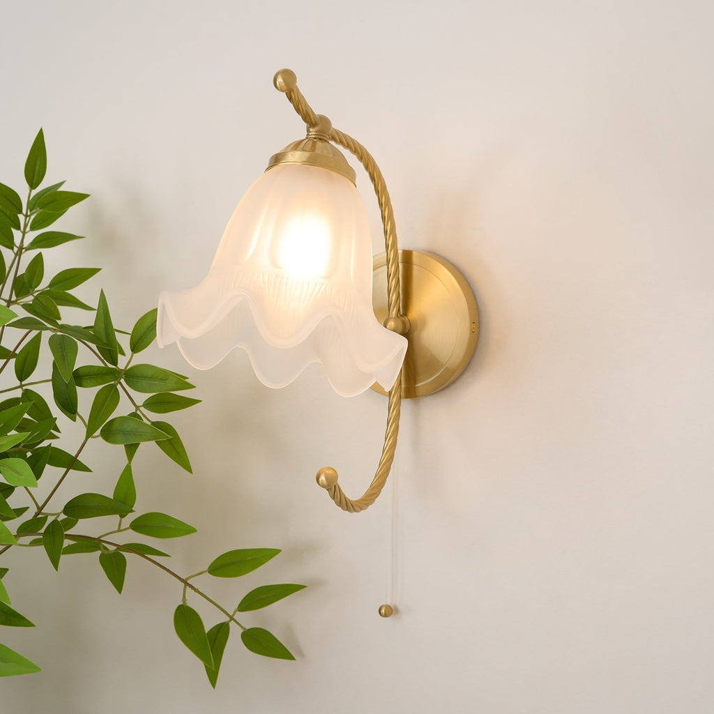 Lustra Applique Murale en Laiton Col de Cygne avec Verre - Neutralighting