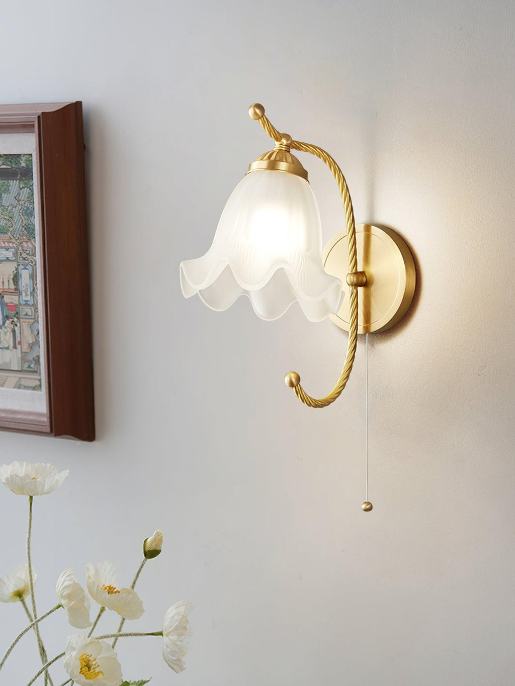 Lustra Applique Murale en Laiton Col de Cygne avec Verre - Neutralighting