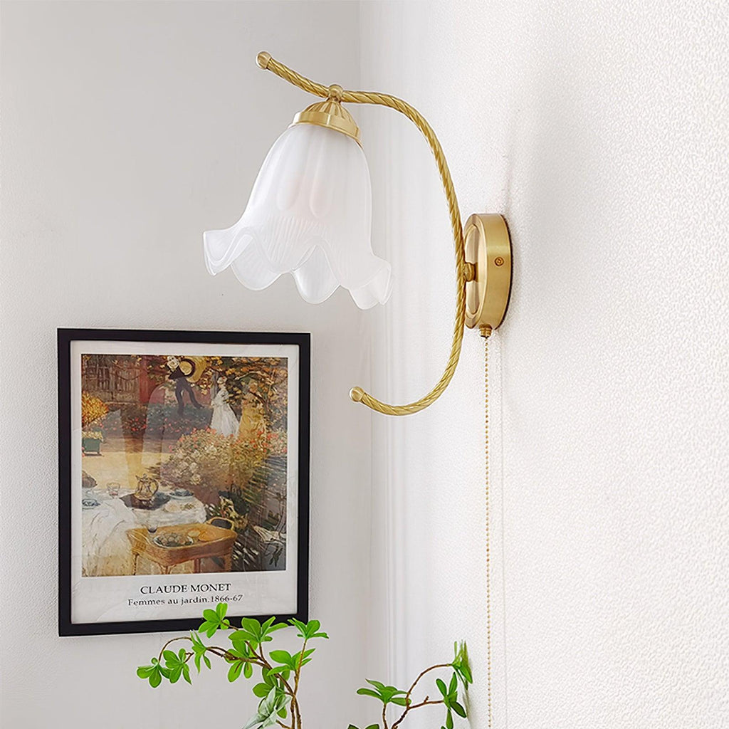 Lustra Applique Murale en Laiton Col de Cygne avec Verre - Neutralighting