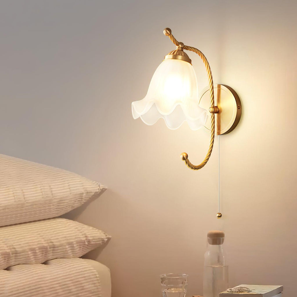 Lustra Applique Murale en Laiton Col de Cygne avec Verre - Neutralighting