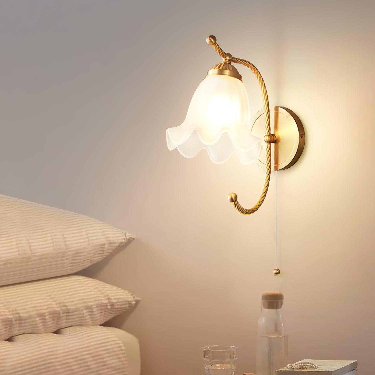 Lustra Applique Murale en Laiton Col de Cygne avec Verre - Neutralighting