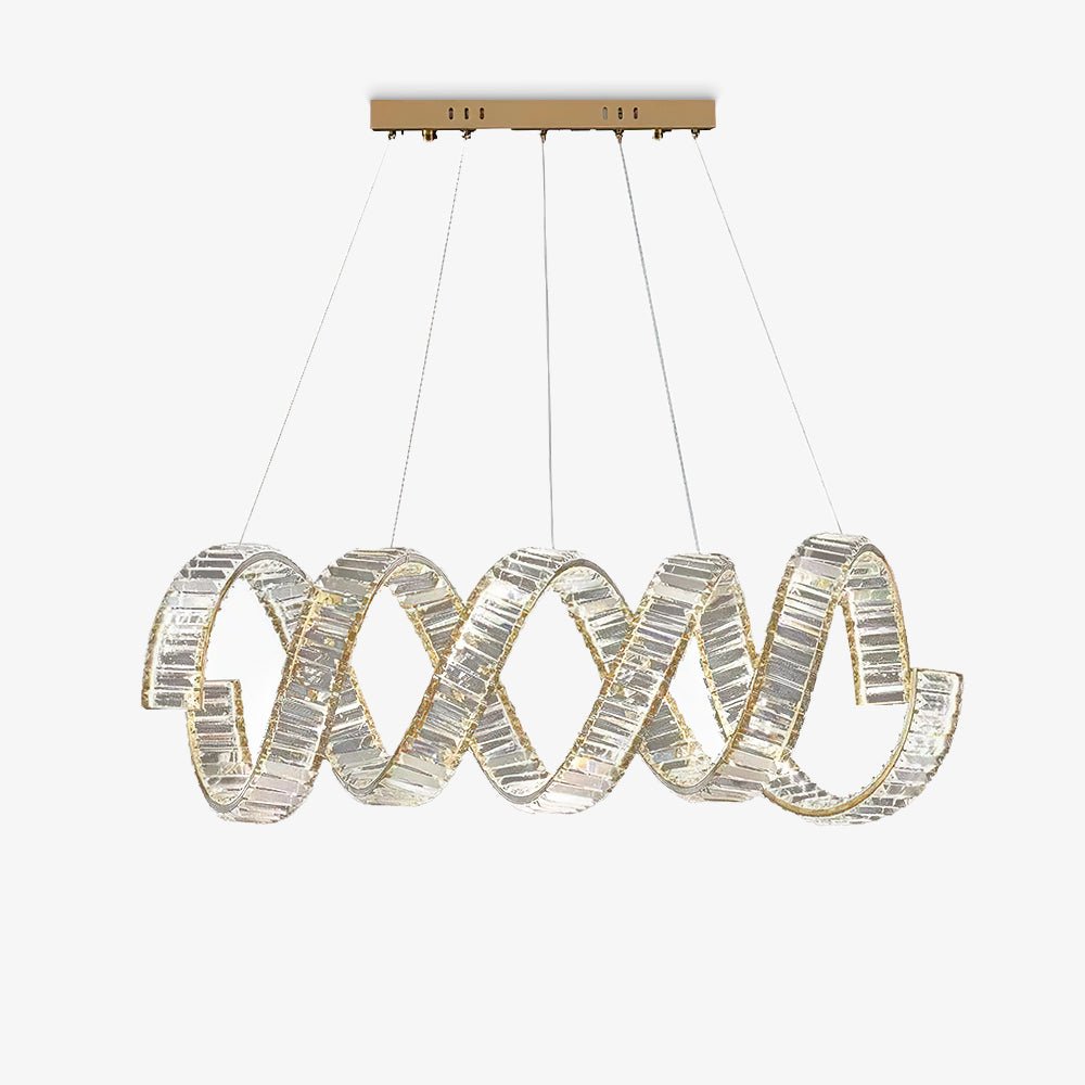 Lustra Lustre Courbé Cristal LED Luxueux - Neutralighting