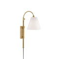 Elan Applique Murale Moderne Minimaliste En Laiton Et Tissu - Neutralighting