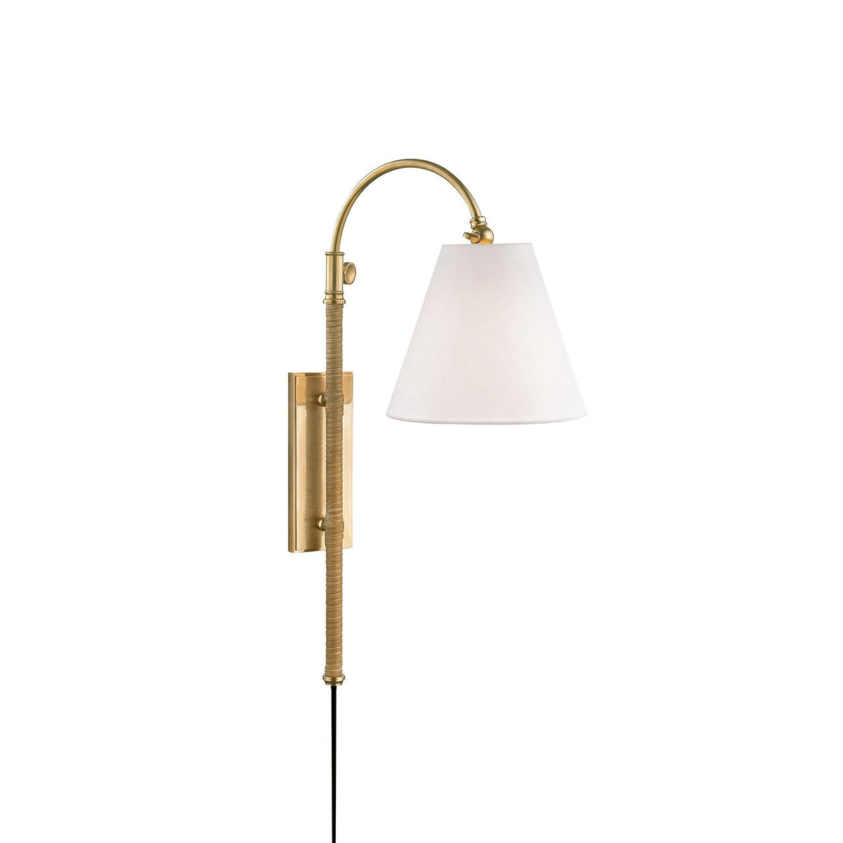 Elan Applique Murale Moderne Minimaliste En Laiton Et Tissu - Neutralighting