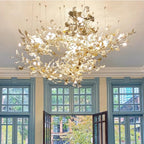 Olivia Céramique Gingko Feuille Lustre - Neutralighting