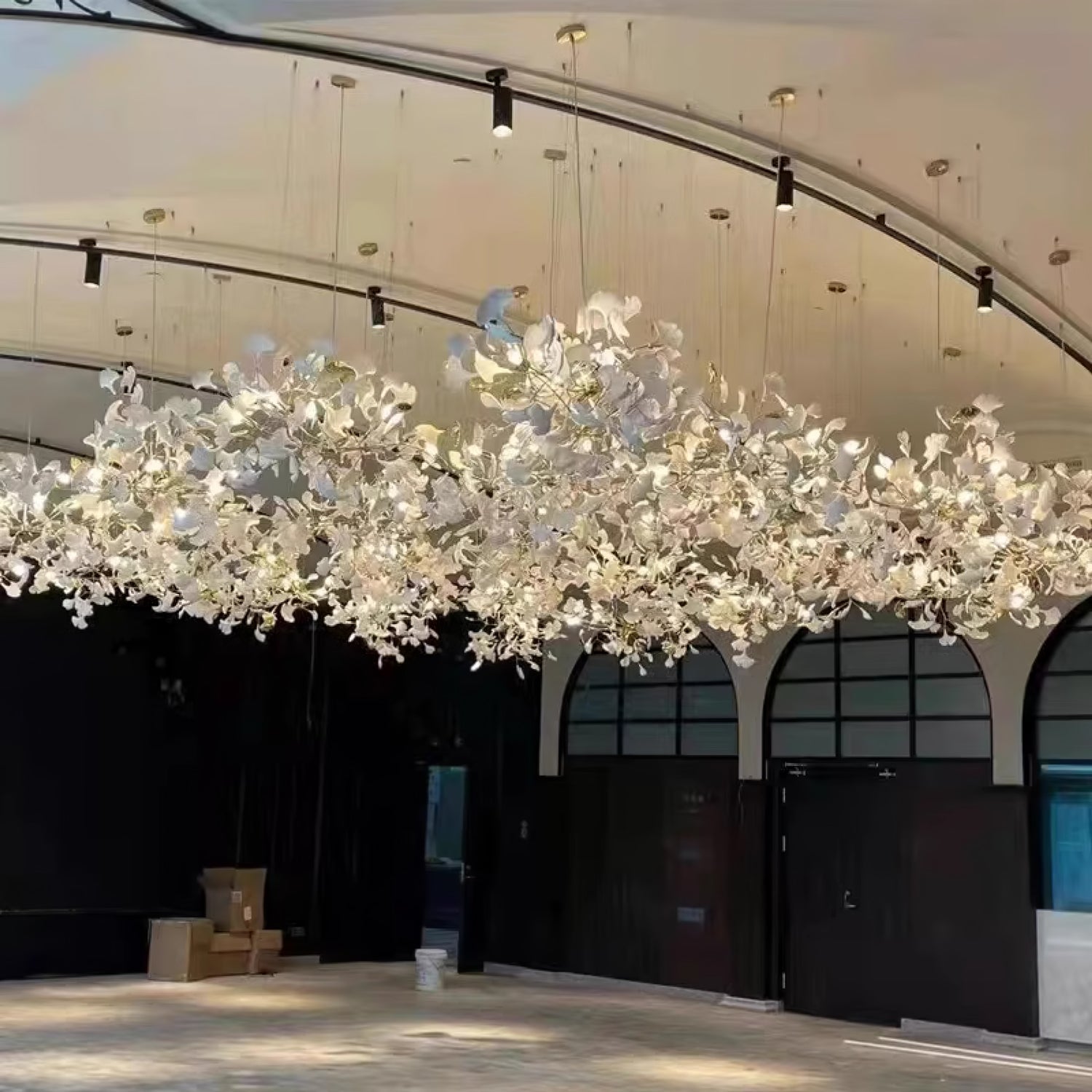 Olivia Céramique Gingko Feuille Lustre - Neutralighting