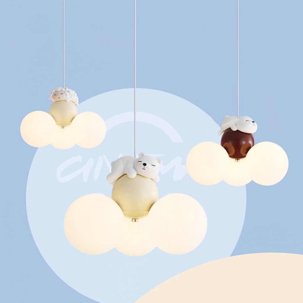 Aria Lampe Suspension Résine Animaux Mignons - Neutralighting