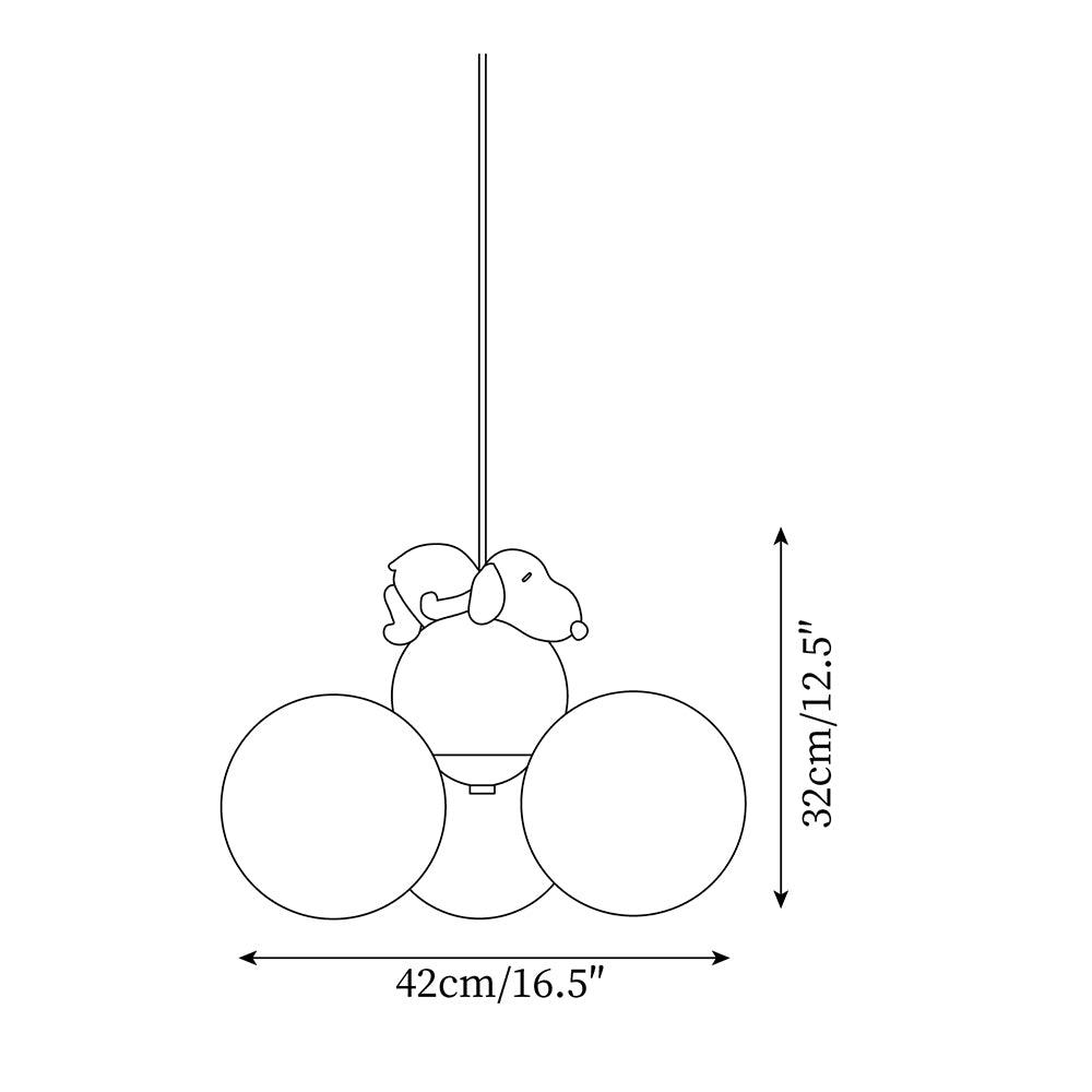 Aria Lampe Suspension Résine Animaux Mignons - Neutralighting