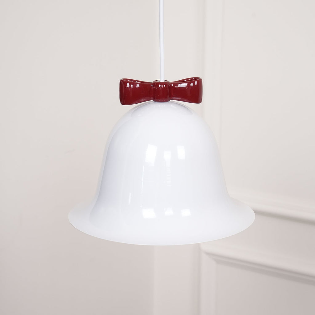 Cloches Mignonnes Lampe Suspendue en Verre avec Nœud Délicat - Neutralighting