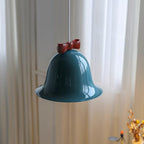 Cloches Mignonnes Lampe Suspendue en Verre avec Nœud Délicat - Neutralighting