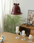 Cloches Mignonnes Lampe Suspendue en Verre avec Nœud Délicat - Neutralighting
