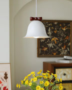 Cloches Mignonnes Lampe Suspendue en Verre avec Nœud Délicat - Neutralighting