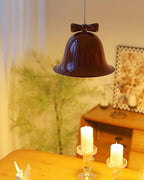 Cloches Mignonnes Lampe Suspendue en Verre avec Nœud Délicat - Neutralighting