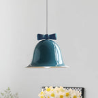 Cloches Mignonnes Lampe Suspendue en Verre avec Nœud Délicat - Neutralighting