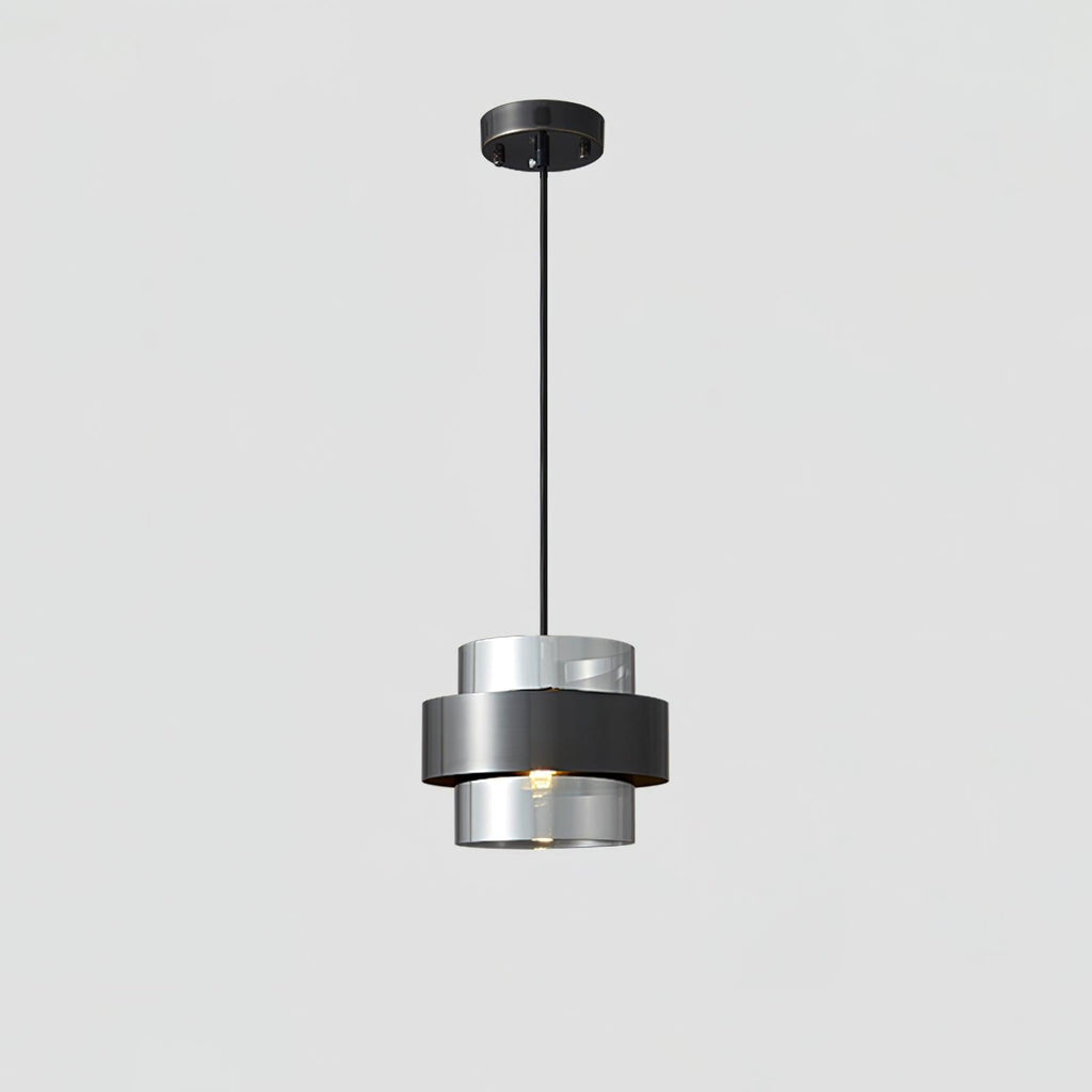 Solara Suspension en Laiton Cylindre Verre Contemporain - Neutralighting