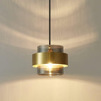 Solara Suspension en Laiton Cylindre Verre Contemporain - Neutralighting