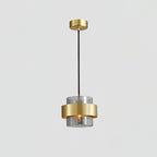 Solara Suspension en Laiton Cylindre Verre Contemporain - Neutralighting