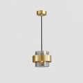 Solara Suspension en Laiton Cylindre Verre Contemporain - Neutralighting