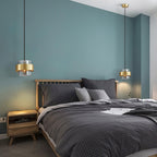 Solara Suspension en Laiton Cylindre Verre Contemporain - Neutralighting
