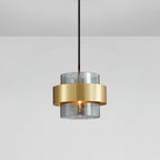 Solara Suspension en Laiton Cylindre Verre Contemporain - Neutralighting