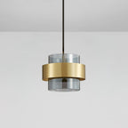 Solara Suspension en Laiton Cylindre Verre Contemporain - Neutralighting