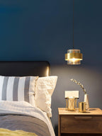 Solara Suspension en Laiton Cylindre Verre Contemporain - Neutralighting
