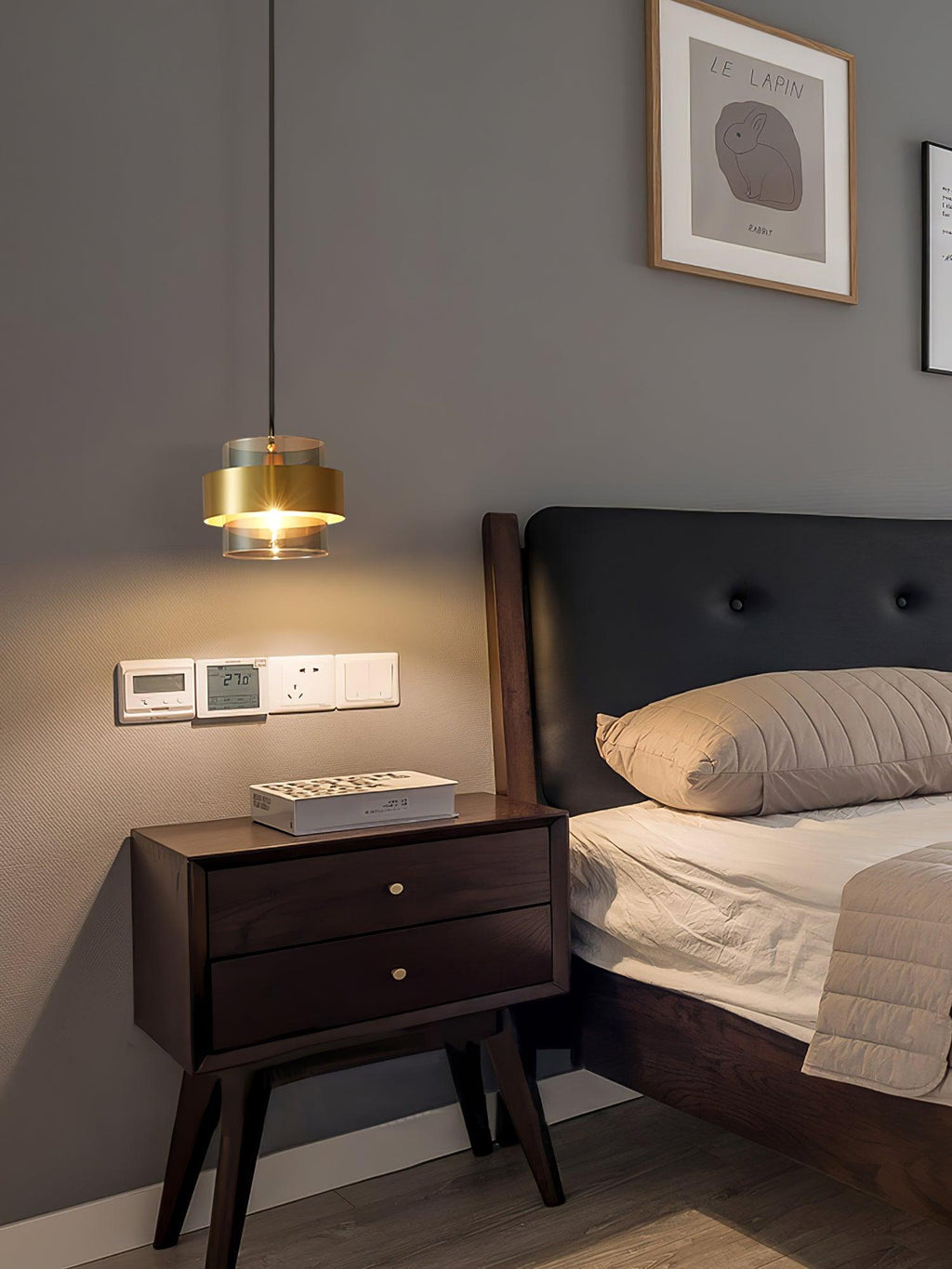 Solara Suspension en Laiton Cylindre Verre Contemporain - Neutralighting