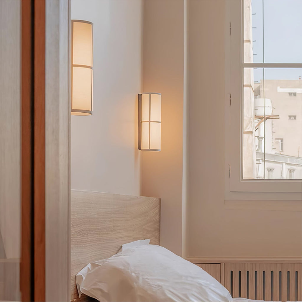 Lustra Wall Lamp Cylinder Fabric Soft Glow - Neutralighting